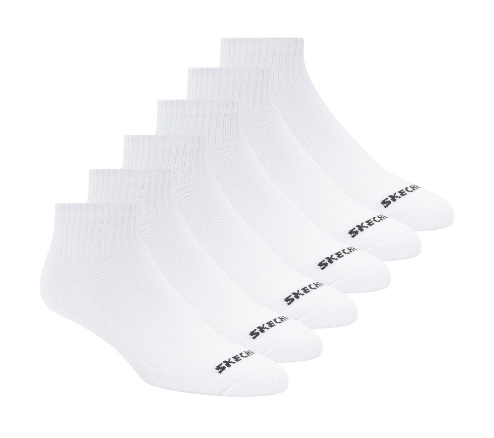 6 Pack Core Quarter Medium Socks | Skechers US