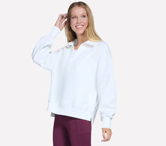Downtown Cozy Fit Collared Long Sleeve | Skechers for sale