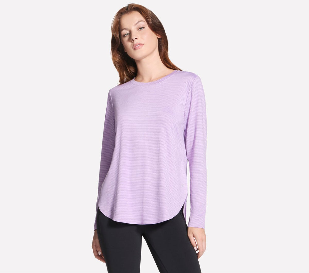GO DRI Swift Stripe Long Sleeve | Skechers online