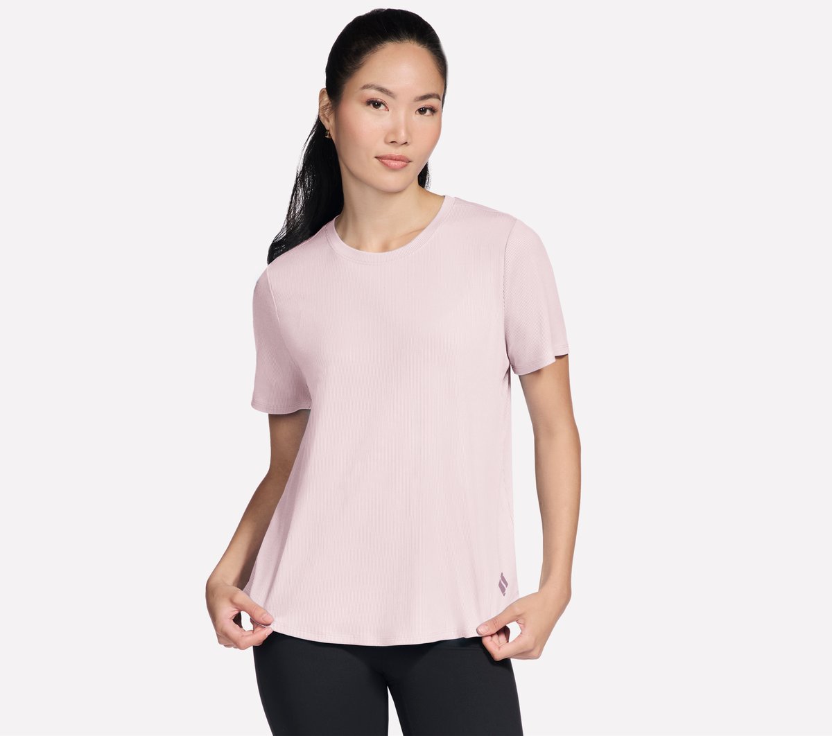 GO WALK Luxe Rib Tee | Skechers for sale
