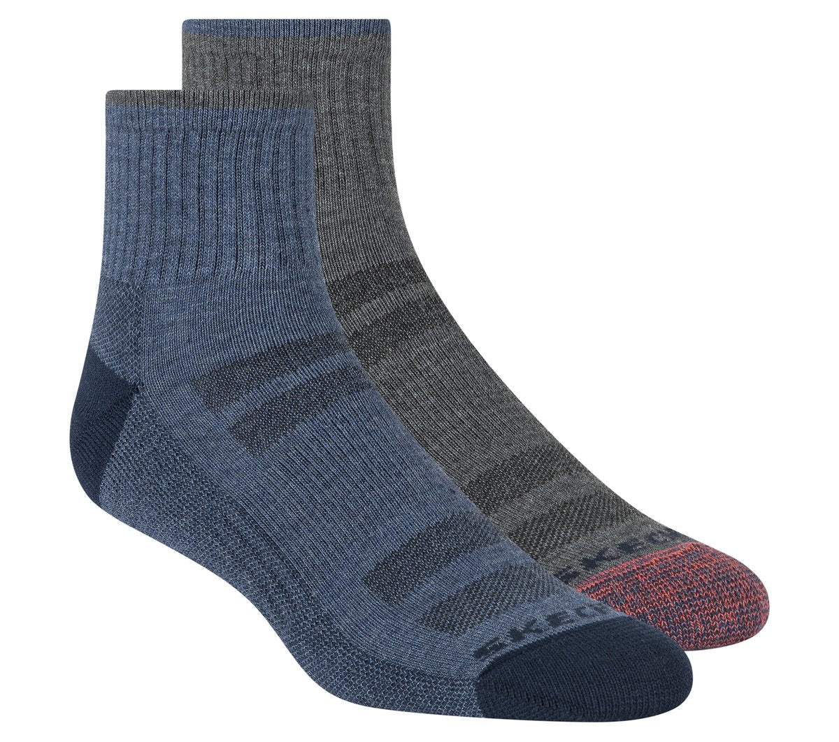Mens Trail Quarter Coolmax Socks - 2 Pack | Skechers US