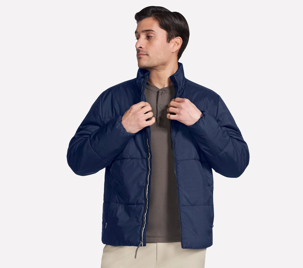 GO SHIELD Cozy Fit Traverse Down Jacket | Skechers sale